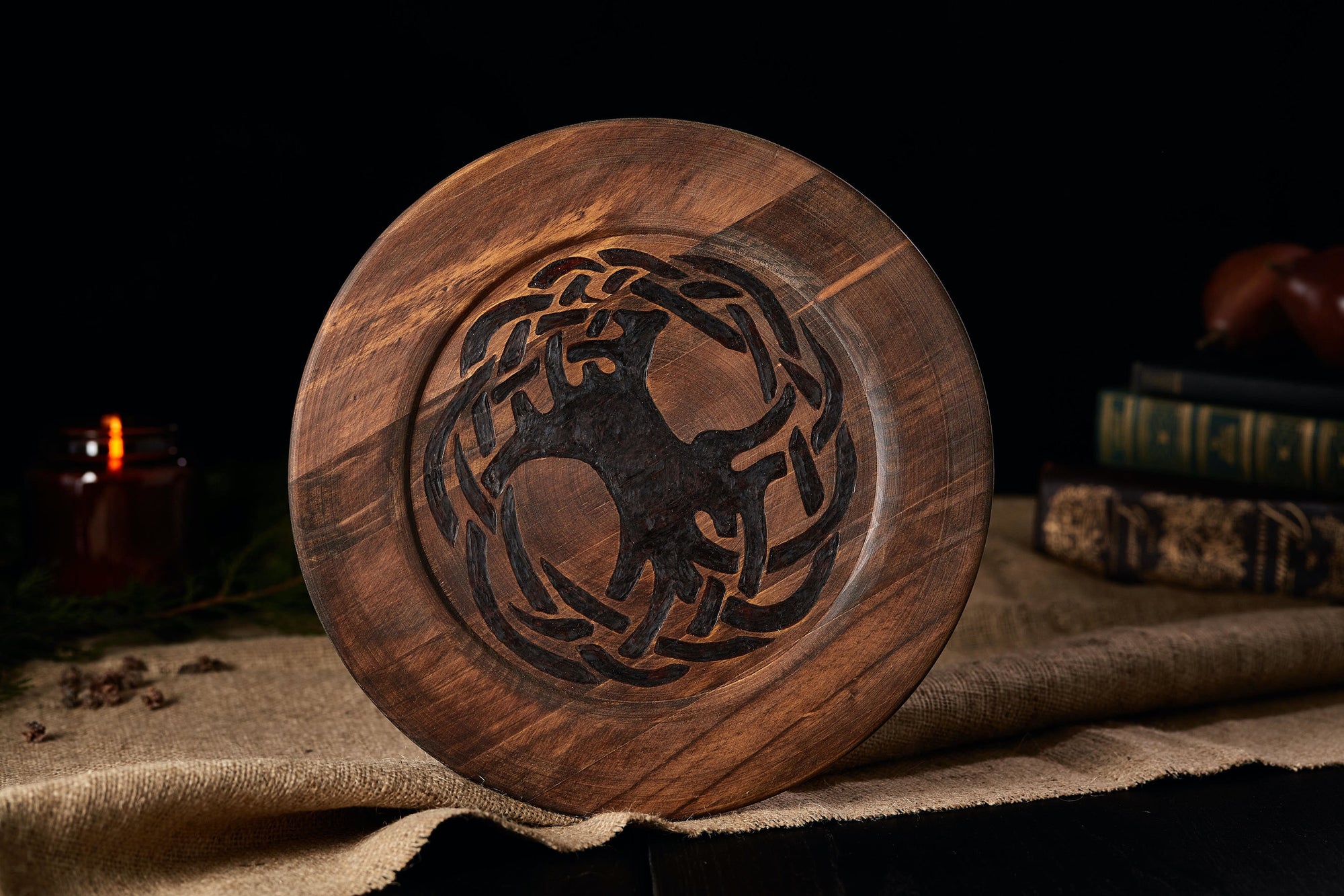 Gunhild - Carved Plate with Yggdrasil